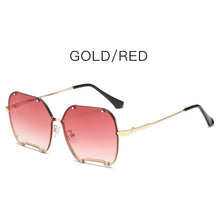 Load image into Gallery viewer, Classic Square Sunglasses Women Men  Brand Women Mirror Sun Glasses 2023 Retro Female Eyewear Male Oversized Metal Frame