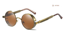 Load image into Gallery viewer, Classic Steampunk Sun Glasses Polarized Men&#39;s and Women&#39;s Brand Designer Retro Round Metal Frame Sunglasses  UV400