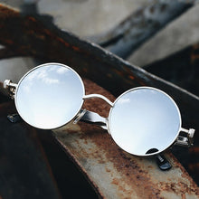 Load image into Gallery viewer, Classic Steampunk Sun Glasses Polarized Men&#39;s and Women&#39;s Brand Designer Retro Round Metal Frame Sunglasses  UV400
