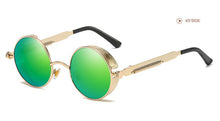 Load image into Gallery viewer, Classic Steampunk Sun Glasses Polarized Men&#39;s and Women&#39;s Brand Designer Retro Round Metal Frame Sunglasses  UV400