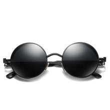 Load image into Gallery viewer, Classic Steampunk Sun Glasses Polarized Men&#39;s and Women&#39;s Brand Designer Retro Round Metal Frame Sunglasses  UV400