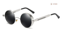 Load image into Gallery viewer, Classic Steampunk Sun Glasses Polarized Men&#39;s and Women&#39;s Brand Designer Retro Round Metal Frame Sunglasses  UV400