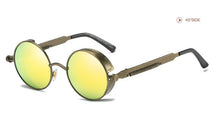 Load image into Gallery viewer, Classic Steampunk Sun Glasses Polarized Men&#39;s and Women&#39;s Brand Designer Retro Round Metal Frame Sunglasses  UV400