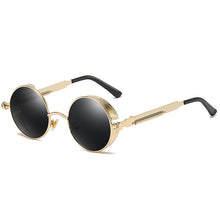 Load image into Gallery viewer, Classic Steampunk Sun Glasses Polarized Men&#39;s and Women&#39;s Brand Designer Retro Round Metal Frame Sunglasses  UV400
