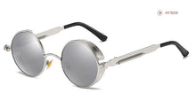Load image into Gallery viewer, Classic Steampunk Sun Glasses Polarized Men&#39;s and Women&#39;s Brand Designer Retro Round Metal Frame Sunglasses  UV400