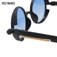 Load image into Gallery viewer, Classic Steampunk Sunglasses Men Women Retro Gothic Round Male&#39;s Glasses Driving Goggle Sunglasses UV400