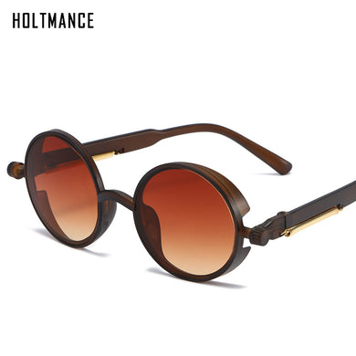 Classic Steampunk Sunglasses Men Women Retro Gothic Round Male's Glasses Driving Goggle Sunglasses UV400