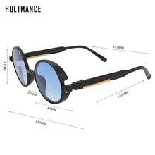 Load image into Gallery viewer, Classic Steampunk Sunglasses Men Women Retro Gothic Round Male&#39;s Glasses Driving Goggle Sunglasses UV400