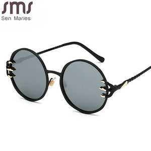 Classic Steampunk Sunglasses Men Women Sunglasses  Brand Retro Round Sunglasses Metal Glasses Retro Eyglasses UV400