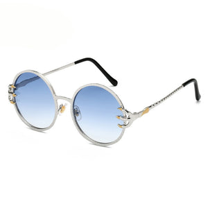 Classic Steampunk Sunglasses Men Women Sunglasses  Brand Retro Round Sunglasses Metal Glasses Retro Eyglasses UV400