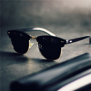 Classic Style Special Offer European And American Semi-frame Polarized Driving Color Sunglasses Men Must-have For Trendy People