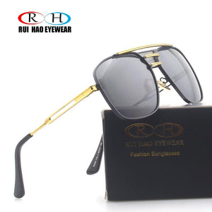 Classic Sunglasses Men Sun Glasses Men Outdoor Driving Polarized Sunglasses Double beam Retro Design Spectacles