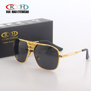 Classic Sunglasses Men Sun Glasses Men Outdoor Driving Polarized Sunglasses Double beam Retro Design Spectacles