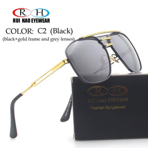 Classic Sunglasses Men Sun Glasses Men Outdoor Driving Polarized Sunglasses Double beam Retro Design Spectacles