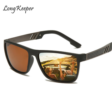 Classic Sunglasses Mens Polarized Brand Designer Summer UV Protection Vintage Driving Goggles TR90 Square Male Sun Glasses