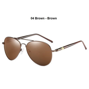 Occhiali da sole classici Occhiali da guida polarizzati da uomo Occhiali da sole pilota neri Occhiali da sole retrò maschili di marca firmati per uomo/donna