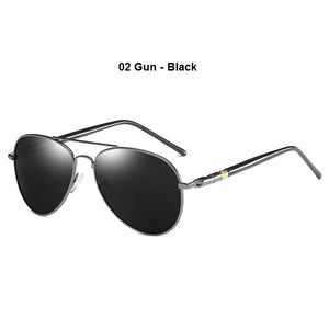 Occhiali da sole classici Occhiali da guida polarizzati da uomo Occhiali da sole pilota neri Occhiali da sole retrò maschili di marca firmati per uomo/donna