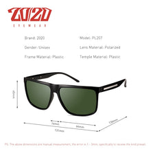 Carica l&#39;immagine nel visualizzatore di Gallery, Occhiali da sole da guida polarizzati classici unisex 100% UV400 per uomo Occhiali da sole polarizzati alla moda Occhiali da vista maschili