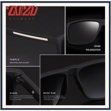 Carica l&#39;immagine nel visualizzatore di Gallery, Occhiali da sole da guida polarizzati classici unisex 100% UV400 per uomo Occhiali da sole polarizzati alla moda Occhiali da vista maschili