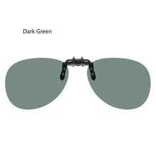 Load image into Gallery viewer, Classic Vintage Polarized Clip On Flip Up Sunglasses Clip for Myopia Glasses Aviation Pilot Driving Fishing Eyewear Shades UV400
