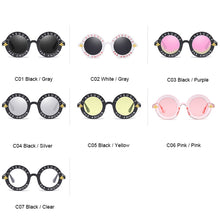 Load image into Gallery viewer, Classic Vintage Small Bees Round Steampunk Sunglasses Women Men  Brand Designer Letter Big Frame Sun Glasses UV400