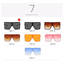 Load image into Gallery viewer, Classic Vintage Square Sunglasses Woman Siamese Oversized Sunglasses Woman/Men Retro Sun Glasses Sunshade Lentes De Sol Mujer