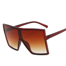 Load image into Gallery viewer, Classic Vintage Square Sunglasses Woman Siamese Oversized Sunglasses Woman/Men Retro Sun Glasses Sunshade Lentes De Sol Mujer