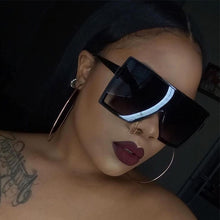 Load image into Gallery viewer, Classic Vintage Square Sunglasses Woman Siamese Oversized Sunglasses Woman/Men Retro Sun Glasses Sunshade Lentes De Sol Mujer