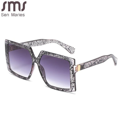 Classic Vintage Square Sunglasses Woman Siamese Oversized Sunglasses Woman/Men Retro Sunglasses Lentes De Sol Mujer