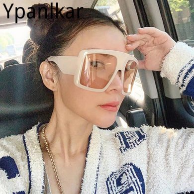 Classic Vintage Square Sunglasses Women 2023 Oversized Sun Glasses Ladies Big Frame Pink Shades Lentes De Sol Mujer