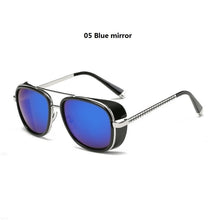 Load image into Gallery viewer, Classic Vintage Steampunk Glasses Iron Man 3 Tony Stark Square Sunglasses Men Women Designer Sun Glasses Men&#39;s Windproof Goggles