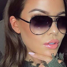 Load image into Gallery viewer, Classic Vintage Sunglasses Women  Brand Designer Sun Glasses Female Retro Black Gradient Aviation Oculos De Sol