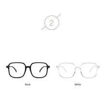 Load image into Gallery viewer, Classic Woman Square Glasses Frame Sexy Cute Eyewear Womens Vintage UV400 Spectacle Clear Lens Rivet Black White Eyeglasses
