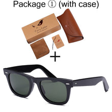 Load image into Gallery viewer, Classic Women Men Sunglasses Glass lens  brand sunglasses women men sunglasses driving feminin Shades gafas De Sol