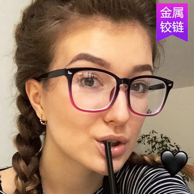 Classic nailed flat light fashionable retro glass frame 8082 han edition glasses myopia frames