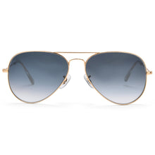 Load image into Gallery viewer, Classic pilot sunglasses for women men crystal glass mirror lens brown gradient