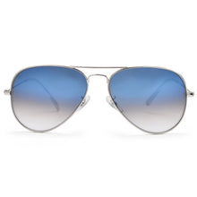 Load image into Gallery viewer, Classic pilot sunglasses for women men crystal glass mirror lens brown gradient