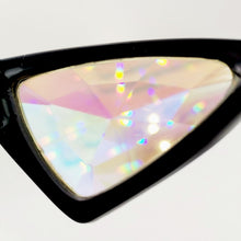 Load image into Gallery viewer, Classice Triangle Cate Eyes  Frame  Kaleidoscope + Diffraction Glasses