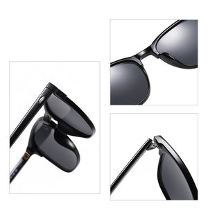 Classics Polarized Sunglasses Men Brand Designer Square Sun Glasses Retro Mirror Anti-Glare Driver's Eyewear For Men U400 M8618