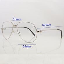 Load image into Gallery viewer, Clear Eye Glasses Frames For Men Transparent Rimless Carter Metal Designer Prescription Glasses Espejuelos Mujer