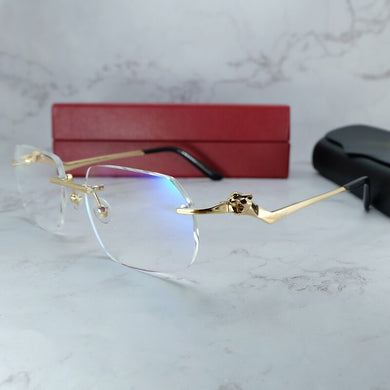 Clear Eyeglasses Frame Polygon Vintage Transparent Eye Glasses Mens Accessories Rimless  Carter Eyewear For Men And Women