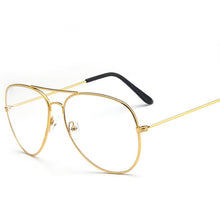 Load image into Gallery viewer, Clear Glasses Retro Eyeglasses Metal Gold Myopia Eyewear Women Men Spectacle Frames Optical Glasses Frame Transparent 2023