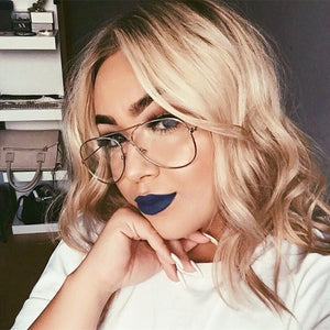 Clear Glasses Retro Eyeglasses Metal Gold Myopia Eyewear Women Men Spectacle Frames Optical Glasses Frame Transparent 2023
