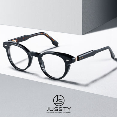 Clear Retro Optical Eyeglasses Frame Men Myopia Prescription Glasses Frame Male Vintage Italy High-End Acetate Spectacles Brand