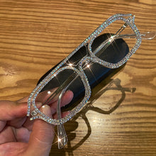Carica l'immagine nel visualizzatore di Gallery, Occhiali da sole trasparenti da donna trasparenti da uomo anti luce blu occhiali con strass occhiali da vista occhiali da vista 