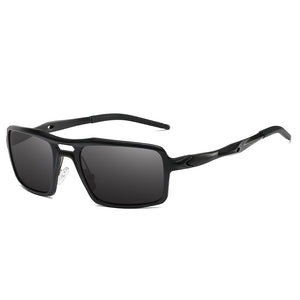 Clearance Mens Aluminum Wrap Around Sunglasses Brand Designer Men Driving Polarized Sun Glasses for Sport Eyewear 9266