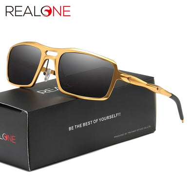 Clearance Mens Aluminum Wrap Around Sunglasses Brand Designer Men Driving Polarized Sun Glasses for Sport Eyewear 9266