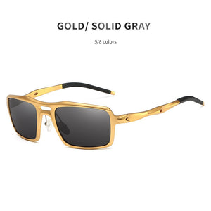 Clearance Mens Aluminum Wrap Around Sunglasses Brand Designer Men Driving Polarized Sun Glasses for Sport Eyewear 9266