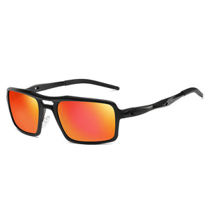 Clearance Mens Aluminum Wrap Around Sunglasses Brand Designer Men Driving Polarized Sun Glasses for Sport Eyewear 9266
