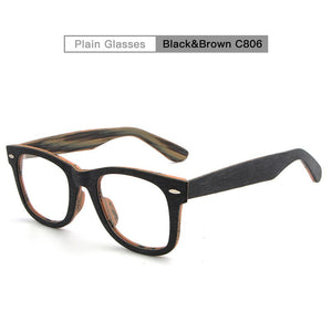 Clearance processing retro sunglasses frame wood sunglasses men's bamboo sunglasses brand wood plate HB-031